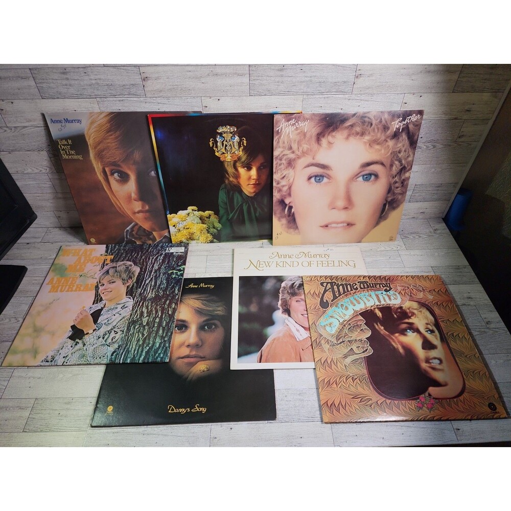 7 Vintage Anne Murray Vinyl Records Albums LOT 1970s Capitol LPs